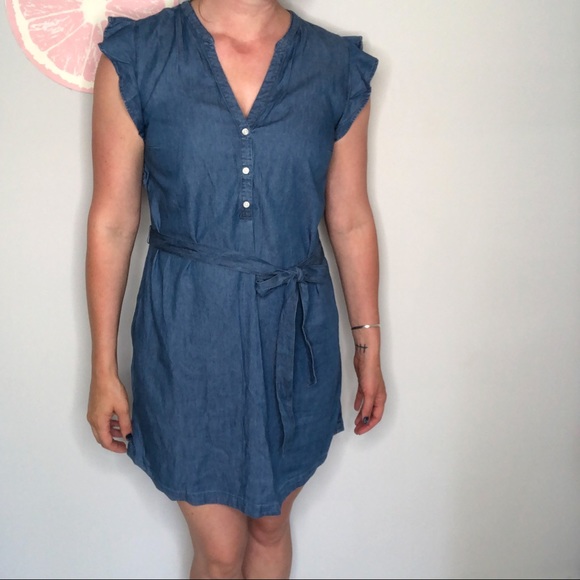 old navy chambray dress